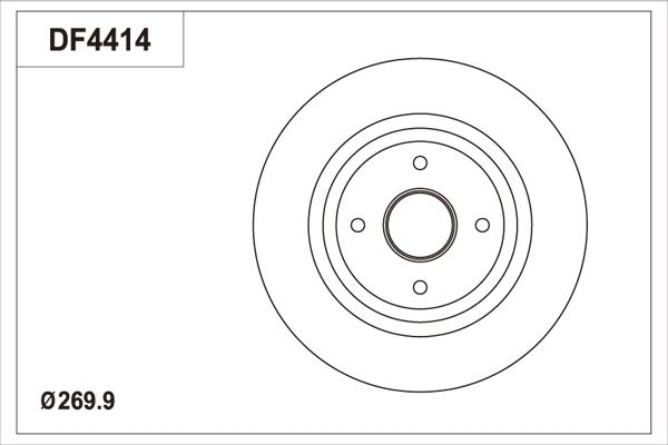 TRW DF4414 - Гальмівний диск autocars.com.ua