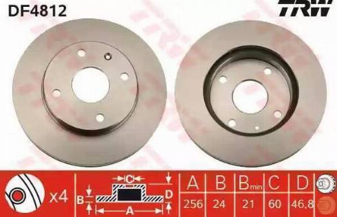 Parts-Mall PRC-008 - Тормозной диск avtokuzovplus.com.ua