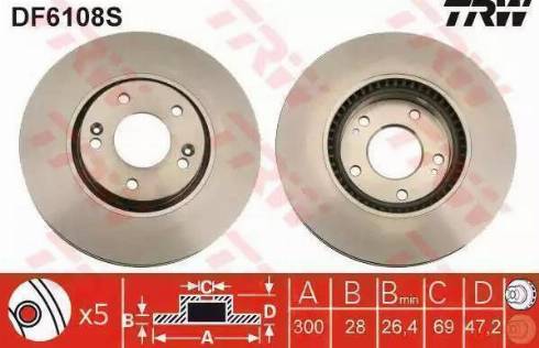 Sangsin Brake SD1069 - 0 autocars.com.ua