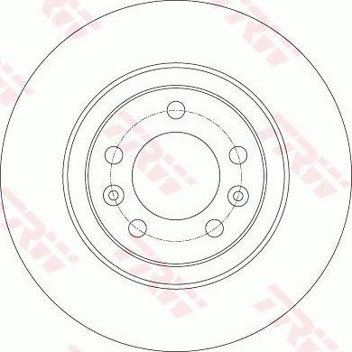 TRW DF6134 - Гальмівний диск autocars.com.ua