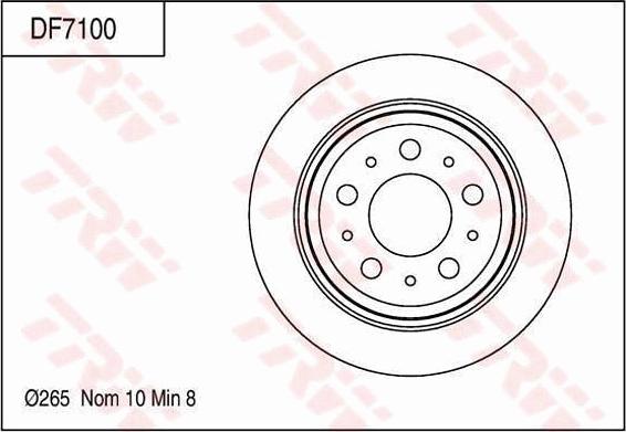 TRW DF7000 - Тормозной диск autodnr.net