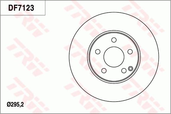 TRW DF7123 - Гальмівний диск autocars.com.ua