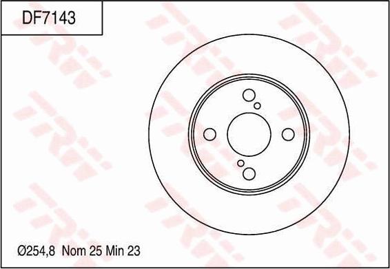 TRW DF7143 - Тормозной диск autodnr.net