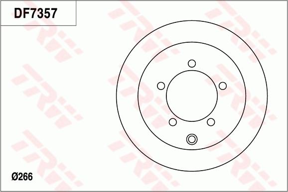 TRW DF7357 - Гальмівний диск autocars.com.ua