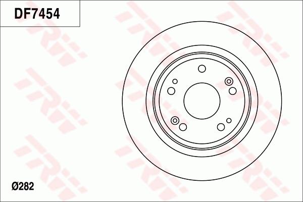 TRW DF7454 - Гальмівний диск autocars.com.ua