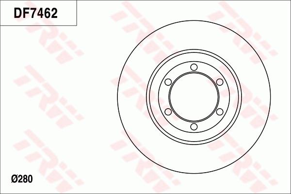 TRW DF7462 - Гальмівний диск autocars.com.ua