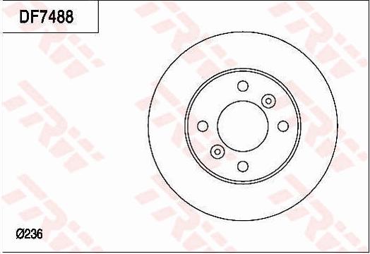 TRW DF7488 - Тормозной диск avtokuzovplus.com.ua
