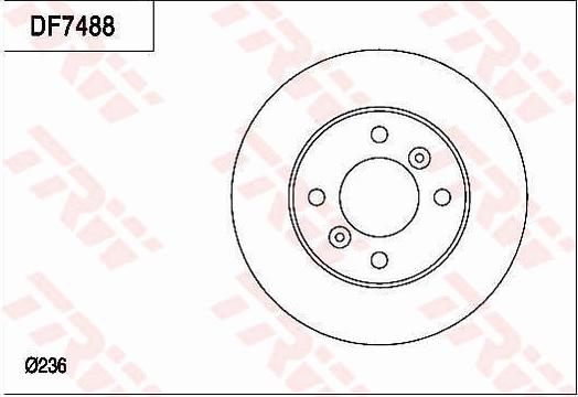 TRW DF7488 - Гальмівний диск autocars.com.ua