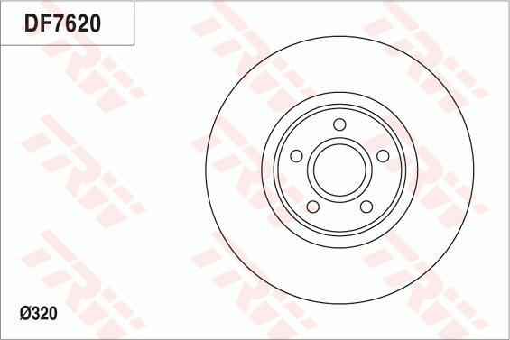 TRW DF7620 - Тормозной диск autodnr.net