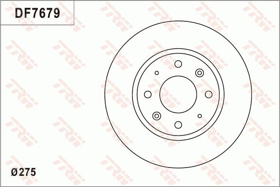 TRW DF7679 - Гальмівний диск autocars.com.ua