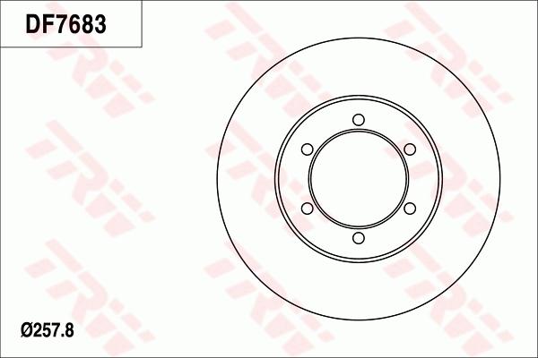 TRW DF7683 - Гальмівний диск autocars.com.ua