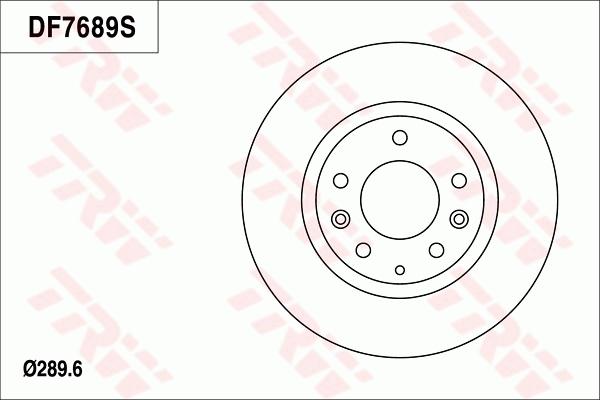 TRW DF7689 - Гальмівний диск autocars.com.ua