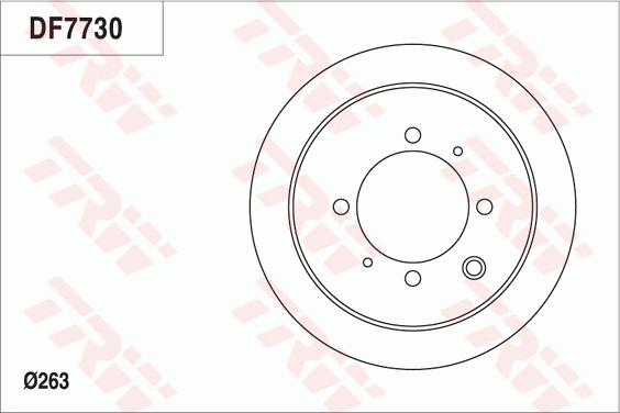 TRW DF7730 - Тормозной диск autodnr.net