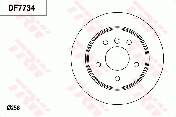 TRW DF7734 - Тормозной диск autodnr.net