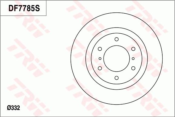 TRW DF7785 - Тормозной диск autodnr.net