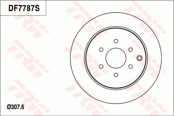 TRW DF7787S - Тормозной диск autodnr.net