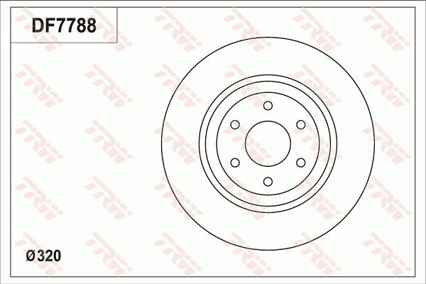 TRW DF7788 - Гальмівний диск autocars.com.ua