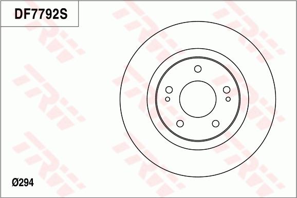 TRW DF7792 - Гальмівний диск autocars.com.ua