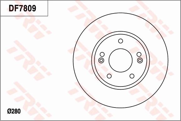 TRW DF7809 - Гальмівний диск autocars.com.ua