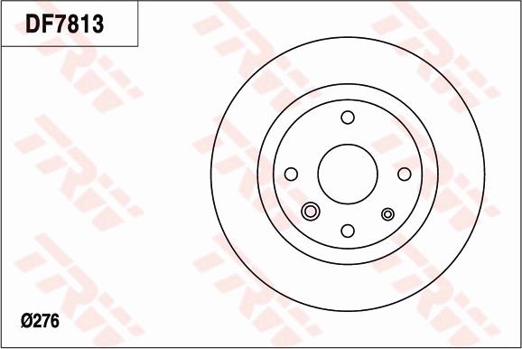 TRW DF7813 - Тормозной диск avtokuzovplus.com.ua