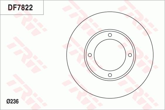 TRW DF7822 - Гальмівний диск autocars.com.ua