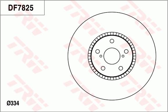 TRW DF7825 - Гальмівний диск autocars.com.ua