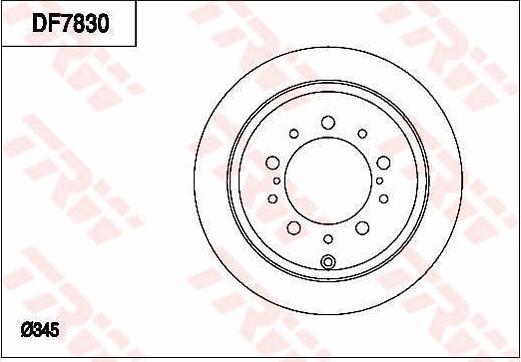 TRW DF7830 - Гальмівний диск autocars.com.ua