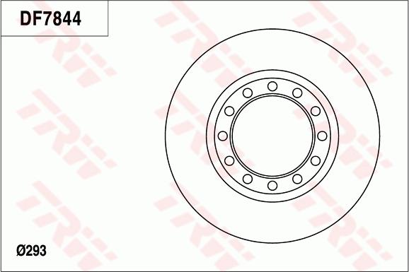 TRW DF7844 - Гальмівний диск autocars.com.ua