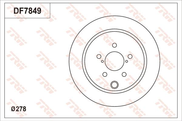 TRW DF7849 - Гальмівний диск autocars.com.ua