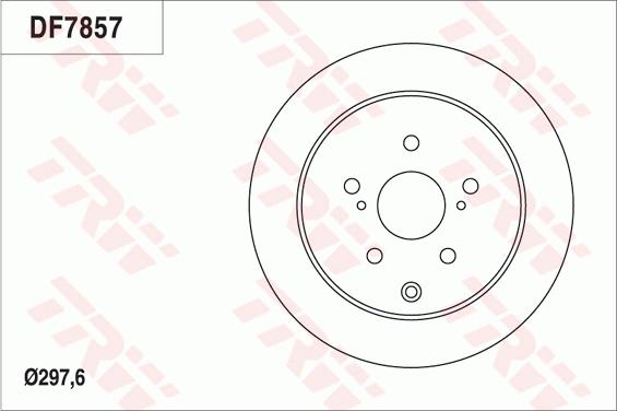 TRW DF7857 - Гальмівний диск autocars.com.ua