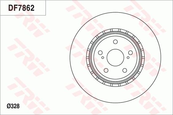 TRW DF7862 - Гальмівний диск autocars.com.ua