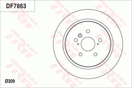 TRW DF7863 - Гальмівний диск autocars.com.ua