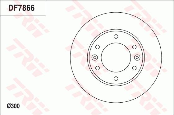 TRW DF7866 - Гальмівний диск autocars.com.ua