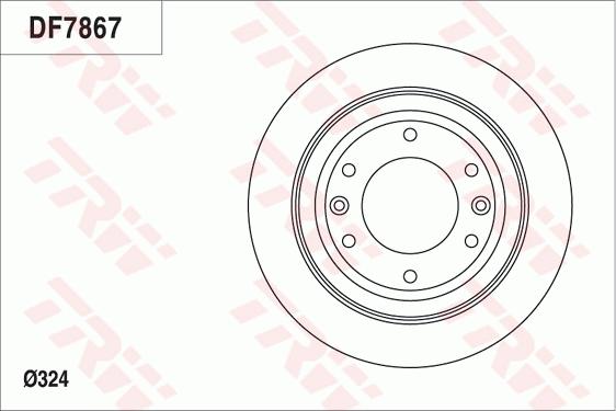 TRW DF7867 - Тормозной диск avtokuzovplus.com.ua