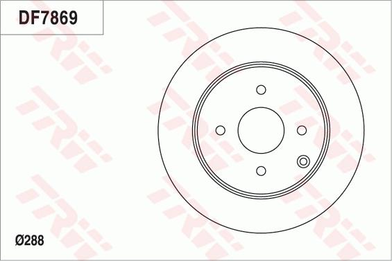 TRW DF7869 - Гальмівний диск autocars.com.ua