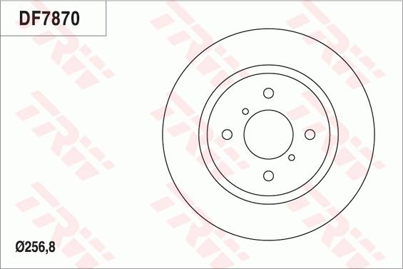 TRW DF7870 - Гальмівний диск autocars.com.ua