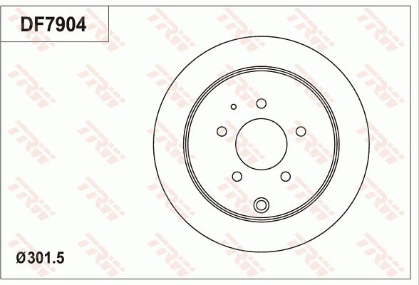 TRW DF7904 - Гальмівний диск autocars.com.ua