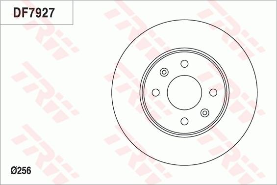 TRW DF7927 - Тормозной диск autodnr.net