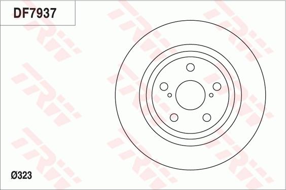 TRW DF7937 - Гальмівний диск autocars.com.ua