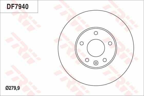 TRW DF7940 - Гальмівний диск autocars.com.ua