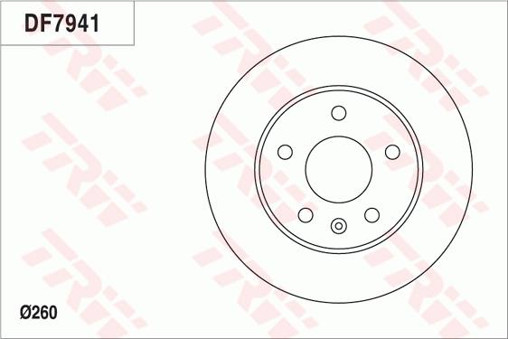 TRW DF7941 - Гальмівний диск autocars.com.ua