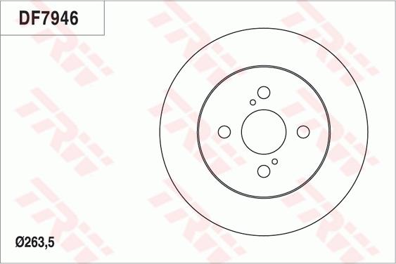 TRW DF7946 - Гальмівний диск autocars.com.ua