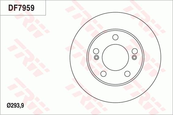 TRW DF7959 - Гальмівний диск autocars.com.ua