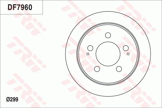 TRW DF7960 - Тормозной диск autodnr.net