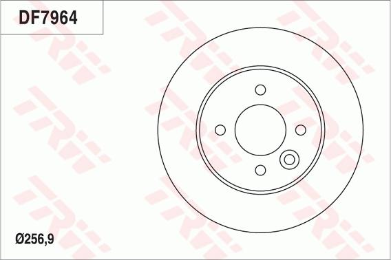 TRW DF7964 - Гальмівний диск autocars.com.ua