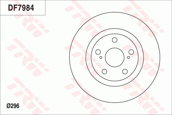 TRW DF7984 - Гальмівний диск autocars.com.ua