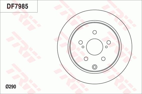 TRW DF7985 - Гальмівний диск autocars.com.ua