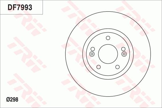 TRW DF7993 - Гальмівний диск autocars.com.ua