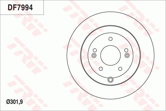 TRW DF7994 - Гальмівний диск autocars.com.ua