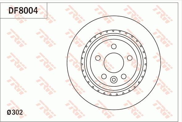 TRW DF8004 - Гальмівний диск autocars.com.ua